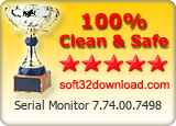 Serial Monitor 7.74.00.7498 Clean & Safe award